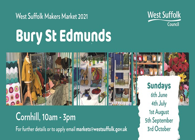 Makers markets 2021 - Bury St Edmunds