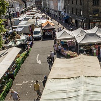 Bury Market from above - from Moyse's Hall