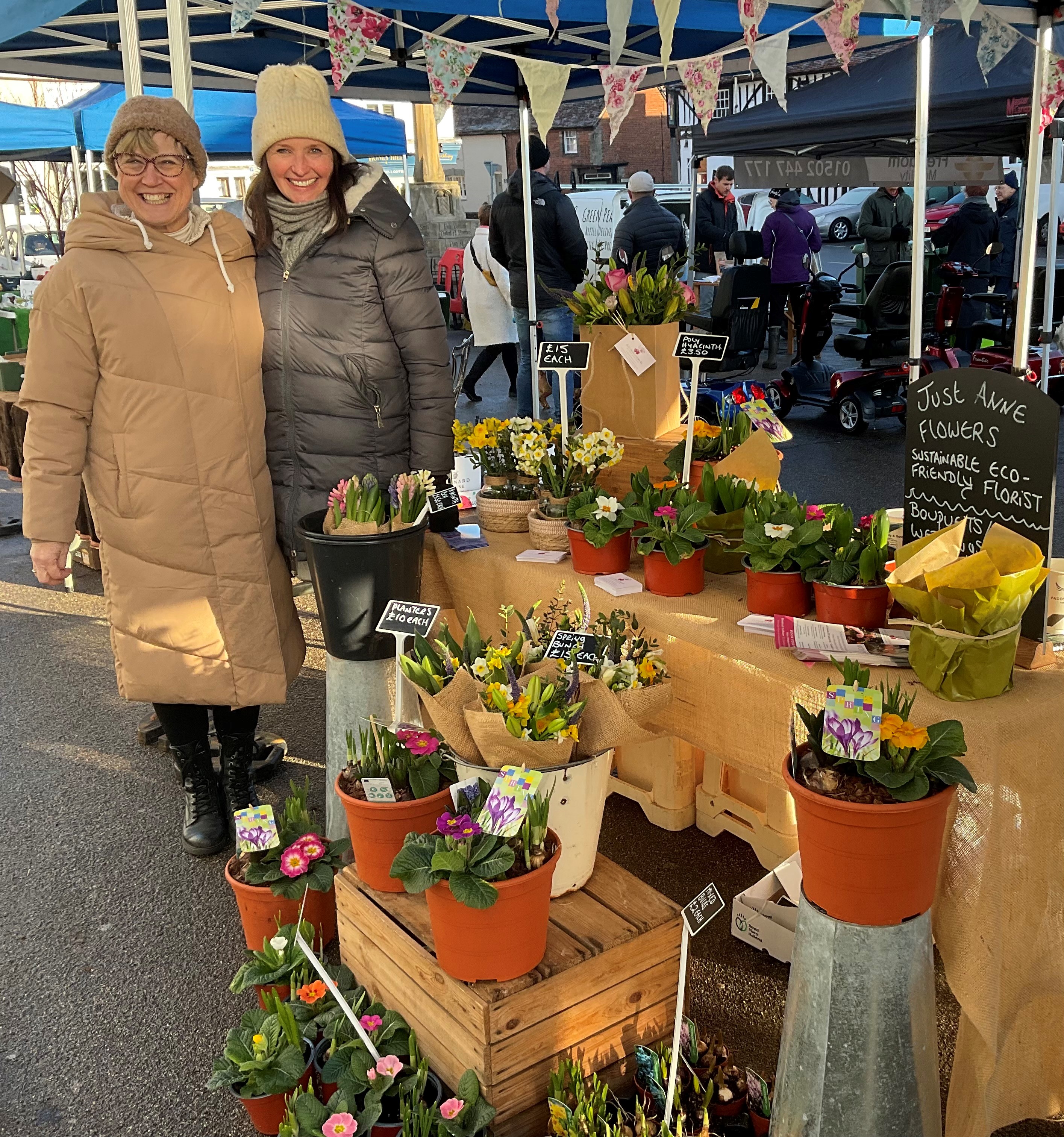 Image of smiling traders at Clare Market